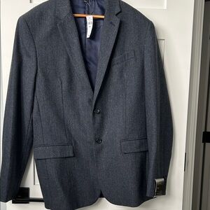 Banana Republic Dark Blue  and Grey Blazer